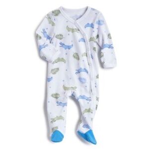 Blue and Green Animal Print Kids One Piece